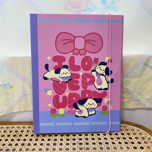 A5 mignon chiot classeur porte-photocard papillon feuilles mobiles kpop 3 5 pouces livre de