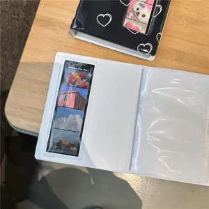 Cute 3-inch mini photo album kpop photocard holder collector book with clear pockets.