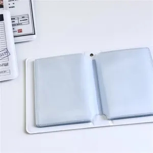 Weißes 3-Zoll Mini-Fotoalbum Kartenbinder für Idol-Fotokarten und Polaroid-Sammlung.