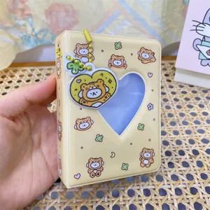 Mini porte-cartes photo 3 pouces Kpop photocard titulaire mignon dessin animé tigre album