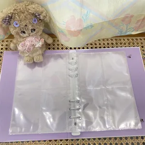 Classeur de photocartes A5 4 poches Kpop porte-photocarte album de cartes mignon esthétique