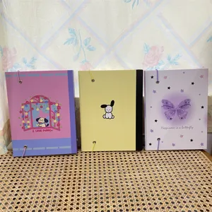 A5 classeur cartes photo mignon chiot papillon design album photo idole collection rangement