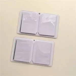 Transparent 3-inch mini photo album card holder for idol photocards and polaroids detail view