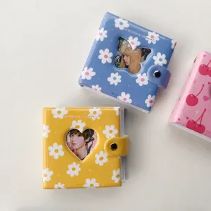 Mini album photo 3 pouces style ins classeur à anneaux pour cartes kpop très mignon.