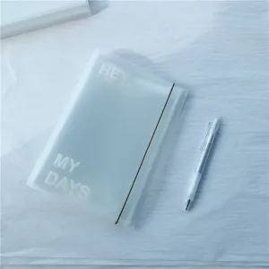 Korean INS frosted strap storage book for stickers, postcards, and ticket collection.