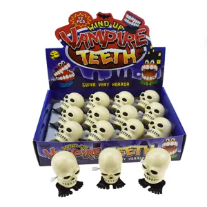 Halloween Jouet Squelette Sautant à Remontoir Drôle Horlogerie Squelette Marche Nouveauté Farce Jouet Fête Cadeau