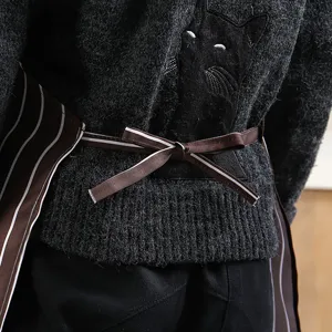 Stripe apron for kitchen coffee shop waterproof oil-proof cooking half body women men