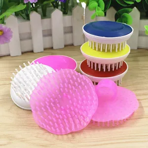 Ménage Plastique Cuir Chevelu Massage Shampooing Brosse Cheveux Masseur Peigne Pour Bain
