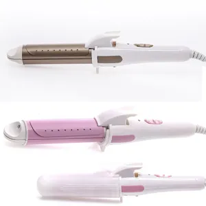 Tourmaline Ceramic Hair Straightener And Curler Professional Dual Purpose Hair Styling Tool Electric Hair Iron