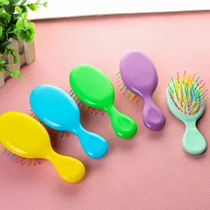Enfants Couleur Bonbon Mini Coussin d'Air Massage Peigne à Cheveux Portable Antistatique Lissage Brosse Outil de Soin des Cheveux