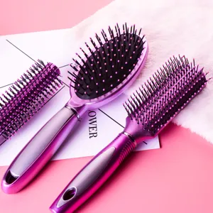 Professional hairbrush set featuring massage air cushion combs for anti-static daily styling.