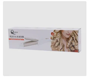 Professional hair styling tool and curler straightener with multi-functional heating design.