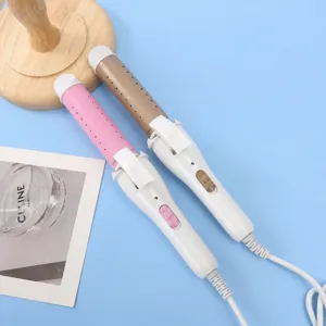 Portable Hair Curler And Straightener Mini Hair Styling Tool Ceramic Tourmaline Hair Straightening Iron For Women