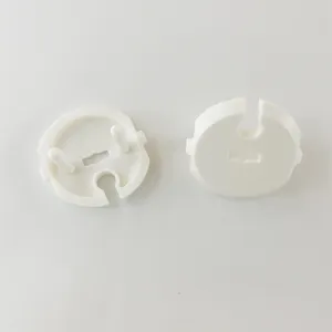 French style socket safety cover child plug protector white plastic home safety guard 2pcs
