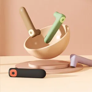 Detailed view of child safety sliding door handles, practical plastic drawer pulls for baby.