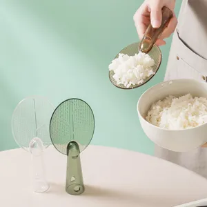 Cuillère à riz transparente debout antiadhésive ustensile de cuisine pratique