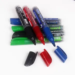 Refillable whiteboard marker set erasable dry erase pens with vibrant colors for office and school.