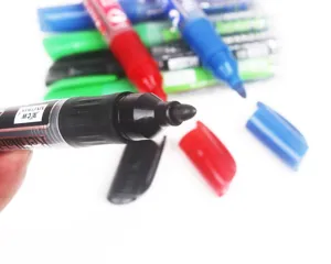 Refillable whiteboard marker pen with smooth writing and easy erasing for office and school.