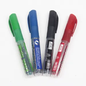 Refillable Whiteboard Marker Erasable Office School Writing Pen With Replacement Ink Refills Black Red Blue Green