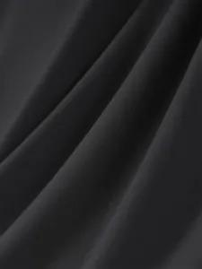 Premium dark grey fabric texture close-up, soft drapes, ideal for apparel details.