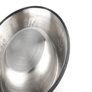 Stainless steel slow feeder dog bowl with non-slip base for healthy pet eating habits.