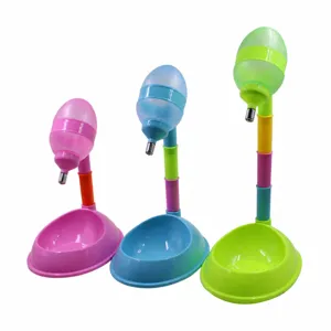Adjustable Height Pet Water Dispenser Cat And Dog Automatic Drinking Bottle Stand Set
