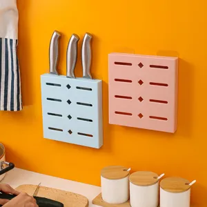Support de couteau en plastique mural étagère de rangement de cuisine organisateur