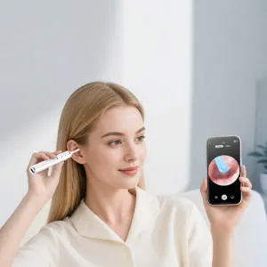 Wireless smart visual ear pick with HD WiFi camera for safe and easy earwax removal tool main view