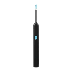 Smart visual ear cleaner with LED light and metal rod for safe home earwax removal tool.