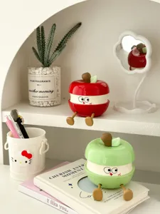 Boîte de rangement de bureau en forme de pomme mignonne organisateur de dessin animé conteneur