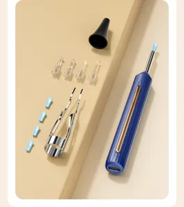 Ensemble de 8 nettoyeurs d'oreilles visuels intelligents avec accessoires pour soins