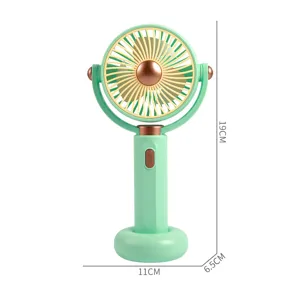 Ventilateur de bureau portable avec 5 vitesses, mini ventilateur USB rechargeable pour la table.