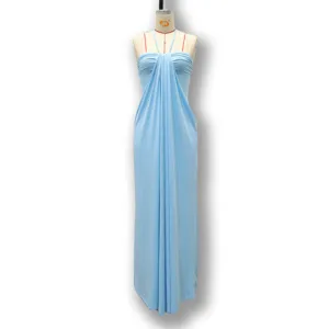 Vrouwen Zomer Effen Halter Rugloos Maxi Jurk Vakantie Stijl Mode Jurk Nieuw Top