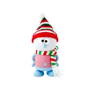 Christmas snowman LED night light USB charging bedside ambient lamp for baby room.