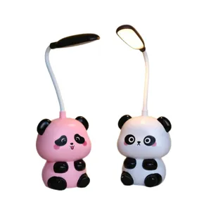 Lampada da Scrivania LED USB Ricaricabile Panda Carina Luce Notturna Cartoon per Studenti