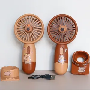 Ventilatore portatile con base USB ricaricabile mini ventilatore di raffreddamento