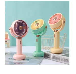Mini ventilateur portatif rechargeable USB ventilateur de bureau pour l'été des étudiants.