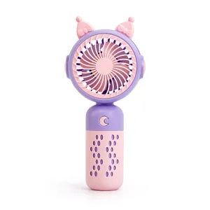 Ventilatore Mini Portatile a Mano USB Ricaricabile Senza Fili Ventilatore Elettrico da Tavolo 3 Velocità Basso Rumore Ventilatore di Raffreddamento Per Ufficio Scuola Quotidiano