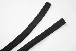 Detail view of the black halter strap for women summer slim backless dress, elegant design.