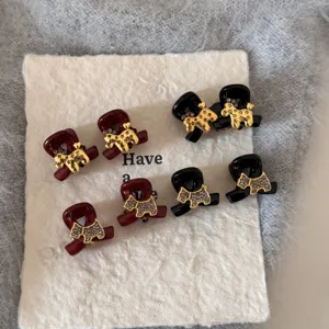 Mini pinces à cheveux en strass pour femmes, jolies petites pinces design animal pour la frange.