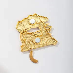 Magnifique aimant de réfrigérateur chat fleur de cerisier de Nanjing, beau souvenir.