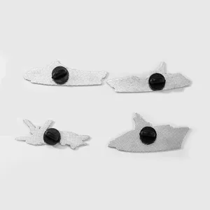 Set di spille in smalto metallico in stile militare decorazione giacca regalo.