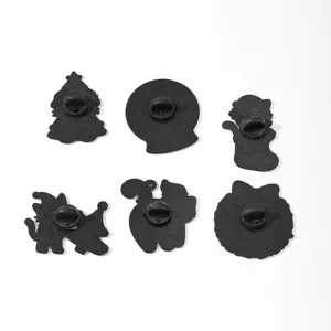 Set di spille smaltate gatto di Natale simpatico vacanza zaino giacca badge metallo