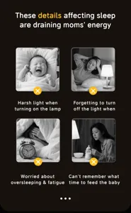 Portable bedside alarm clock night light with USB charging and silent dimming for students.