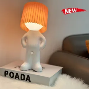 USB rechargeable cute funny boy night light two gear dimming bedroom desktop atmosphere lamp