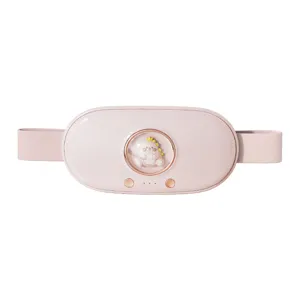 Smart Menstrual Heating Pad Portable Cordless Heating Belt For Cramps 3 Modes Vibration Warm Palace Belt Women Pain Relief