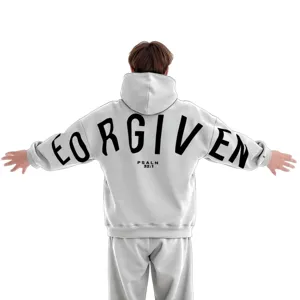 Lässiger Oversize Kapuzenpullover mit Rücken Buchstaben Print für Herren Alltag.