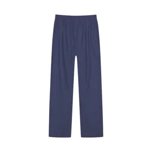 Comfortabele donkerblauwe casual broek met elastische taille voor dagelijks gebruik.