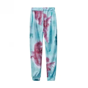 Women casual tie-dye sweatpants loose athletic trousers elastic waist comfortable jogger pants