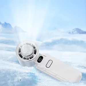 Ventilatore di raffreddamento portatile con display digitale ricaricabile USB mini